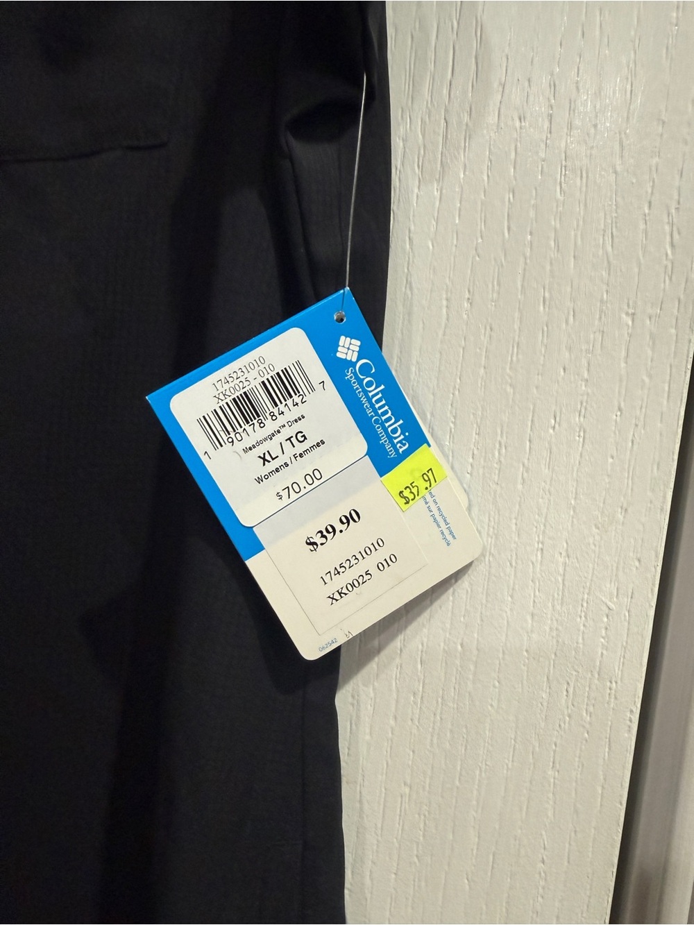 Columbia Black Women's Short Sleeve Dress with Tag - Picture 2 of 7